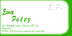 eva peltz business card